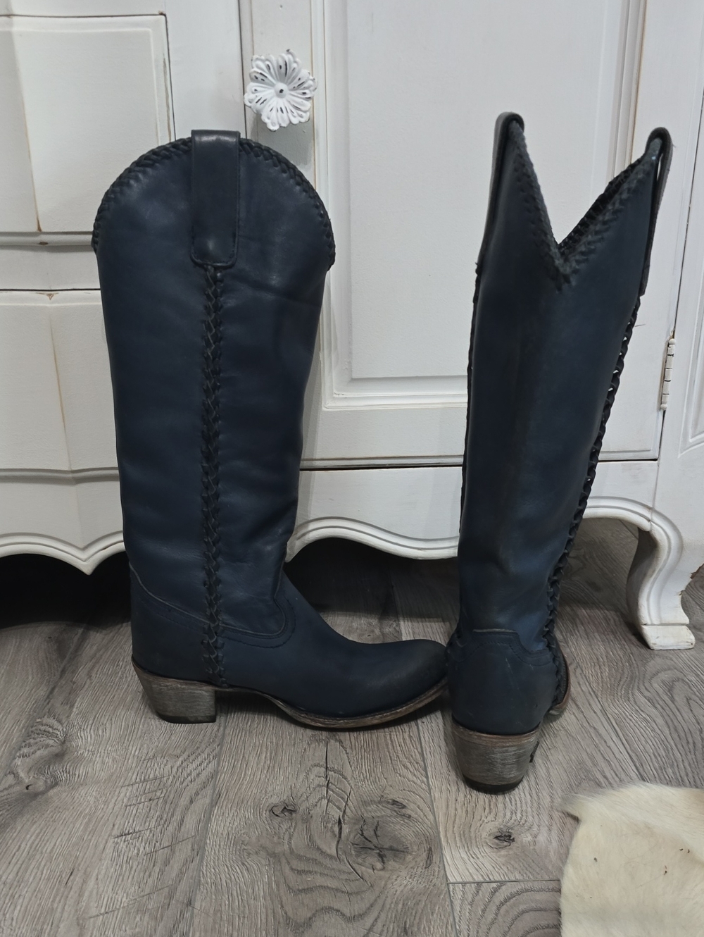 Lane Plain Jane Navy Boots - Picture 3 of 9